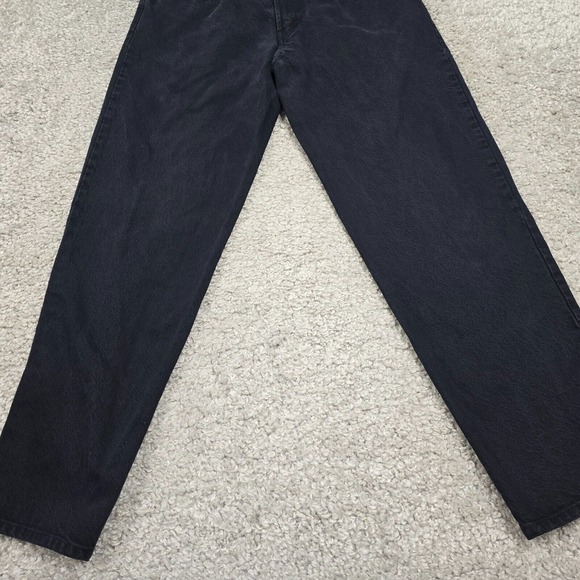 Lucky Brand Mens Black Dungarees 34 (Fits 31x33) Relaxed Tapered USA Vintage Fit - Picture 2 of 13
